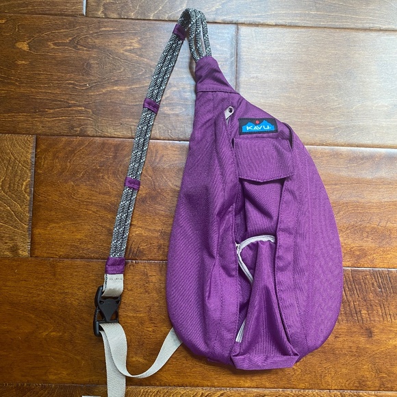 Kavu Handbags - Kavu Rope Sling Bag Purple Small